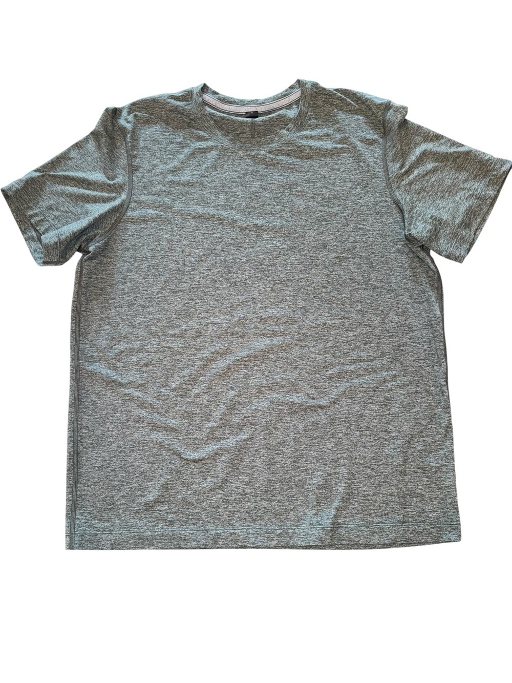 Lululemon Men’s Tech Short Sleeved Shirt L Heathered Green/Gray Training Running